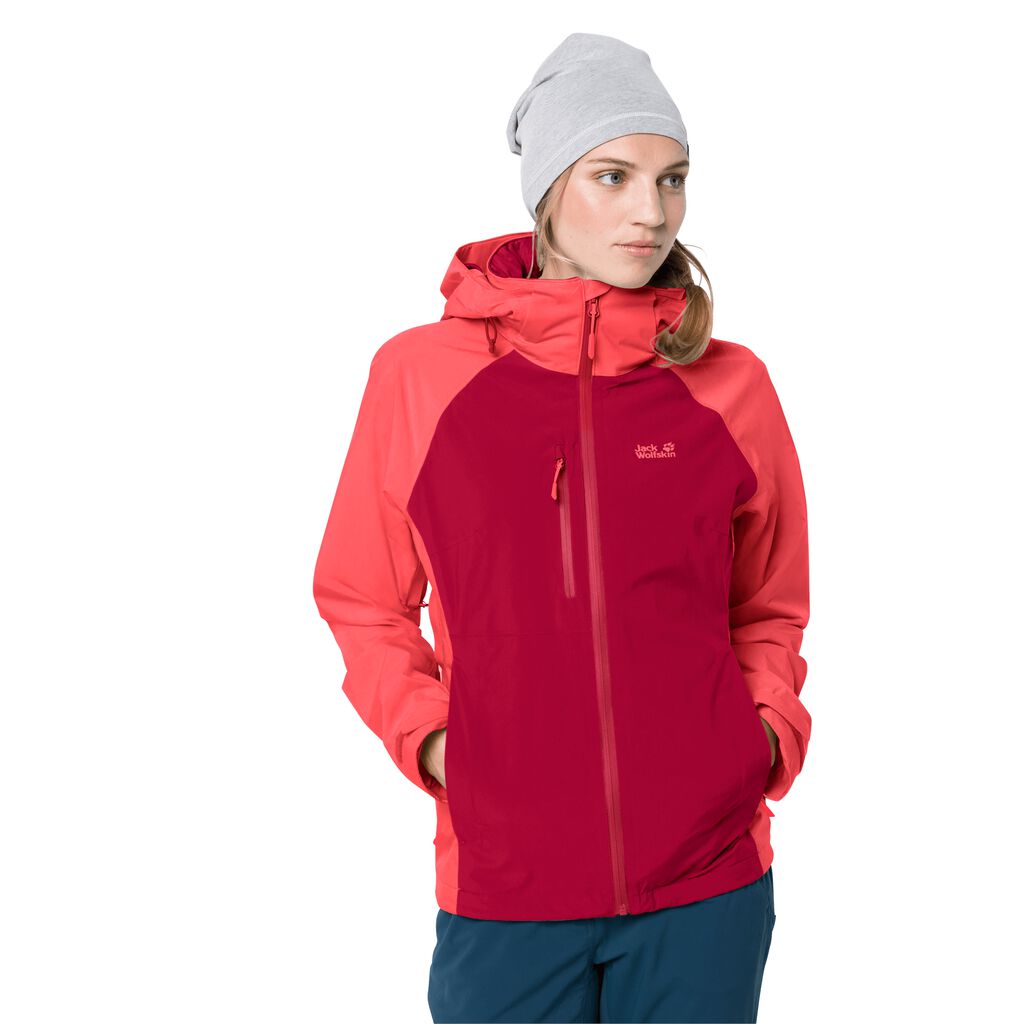 Jack Wolfskin MOUNT EMIN Vestes Femme Rouge Foncé - AJDLOZG-14